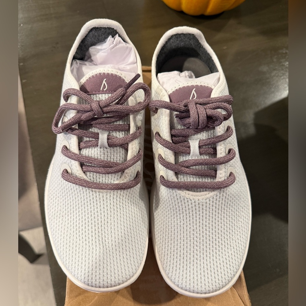 Allbirds Blizzard and Hanami Plum Tree Runners